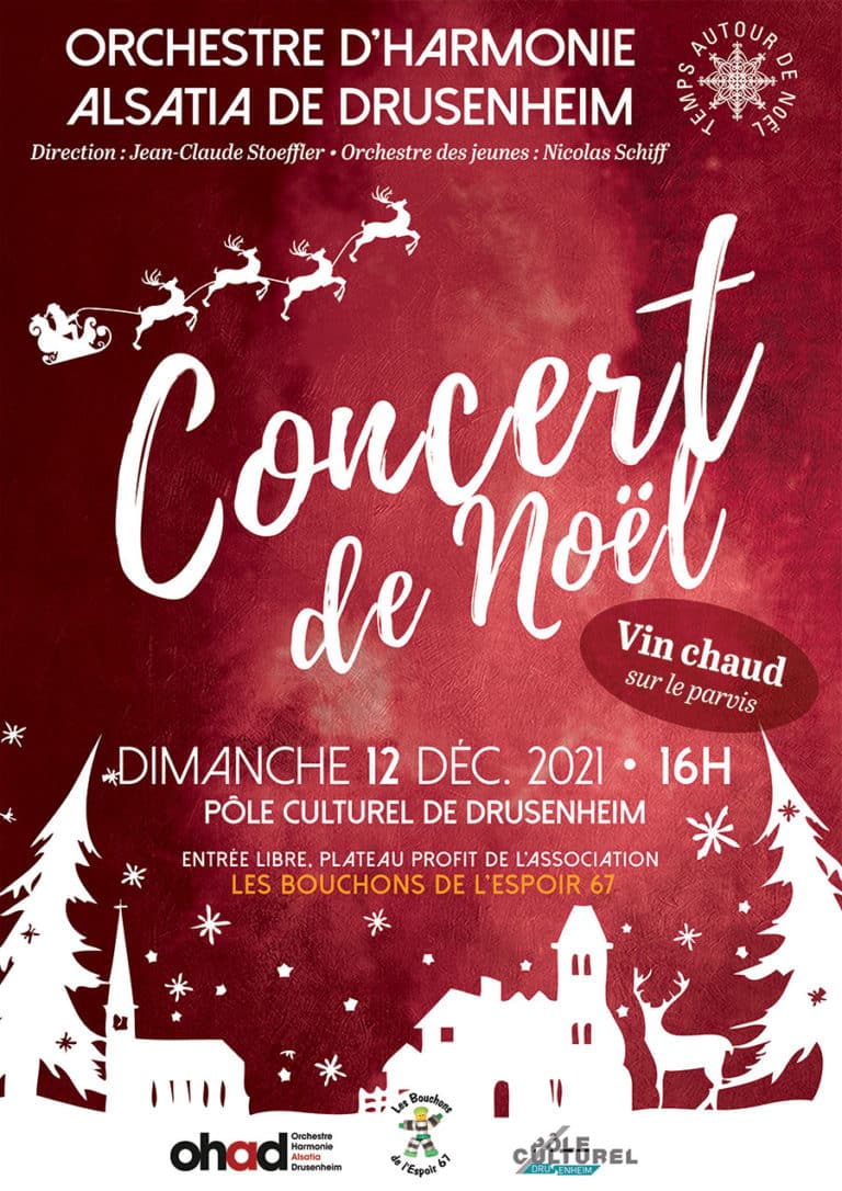 Concert de Noël Alsatia Drusenheim orchestre harmonie