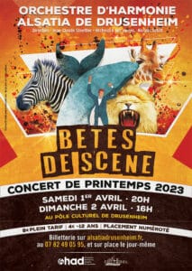 Affiche concert Drusenheim Bêtes de Scène 2023