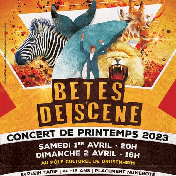 Affiche concert Drusenheim Bêtes de Scène 2023