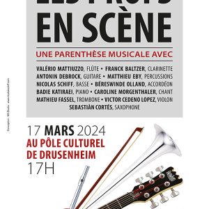 Affiche concert Les Profs en Scène à Drusenheim, 17 mars 2024